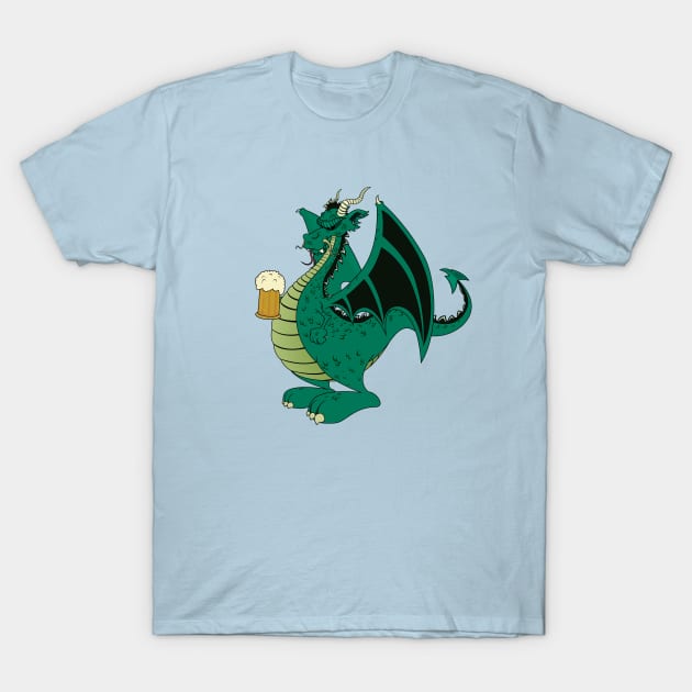 Green dragon T-Shirt by mangulica